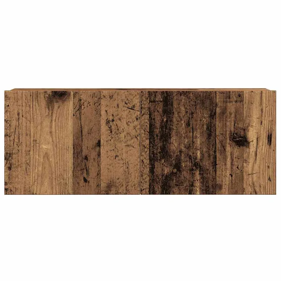 Ensemble de meuble TV mural 4 pcs vieux bois bois d'ingénierie - 5