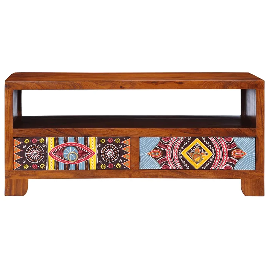 Table basse 90x50x40 cm bois d'acacia massif - 2