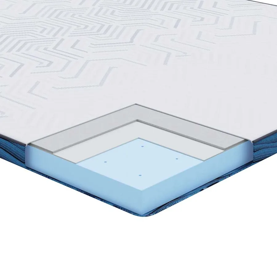 Surmatelas Blanc 80 x 200 cm Tissu jacquard - 8