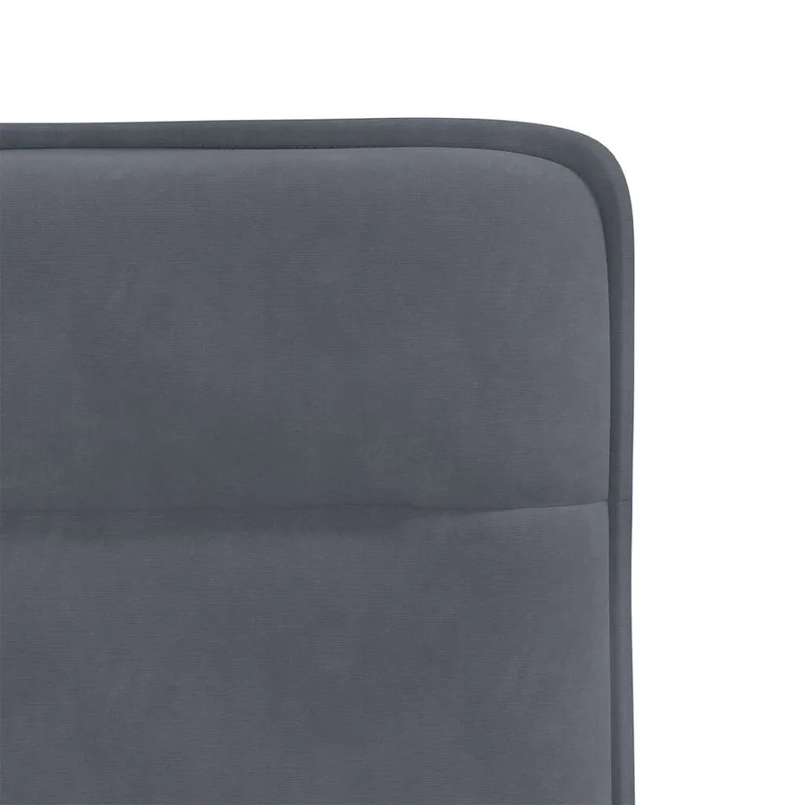 Chaises à manger lot de 2 Gris foncé Velours - 7