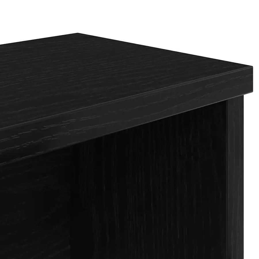 Étagère de cuisine empilable noir 50x15x16 cm bois d'ingénierie - 6