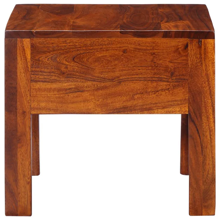 Table de chevet 40x40x36 cm bois d'acacia massif - 3