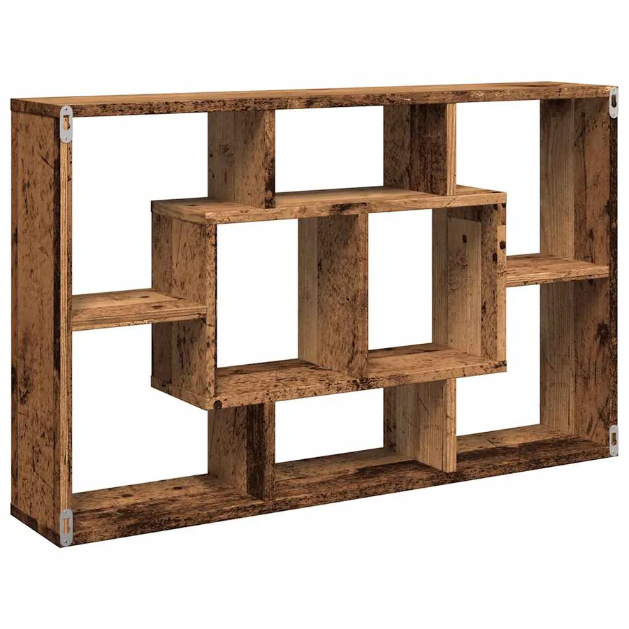 Étagère murale vieux bois 85x16x52,5 cm bois d'ingénierie - 6