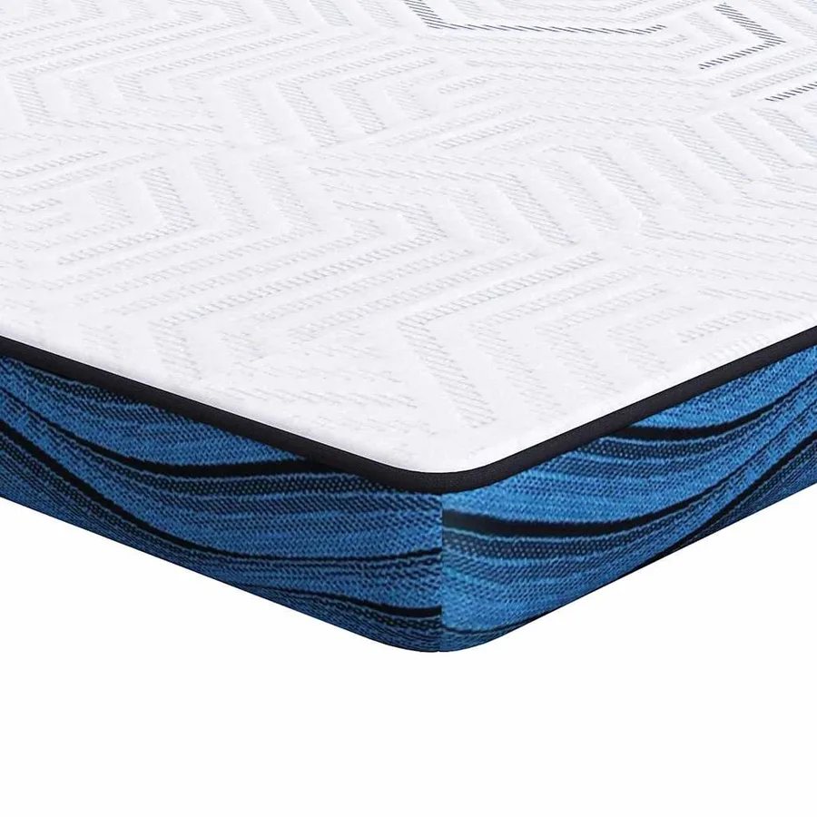 Surmatelas Blanc 100 x 200 cm Tissu jacquard - 2