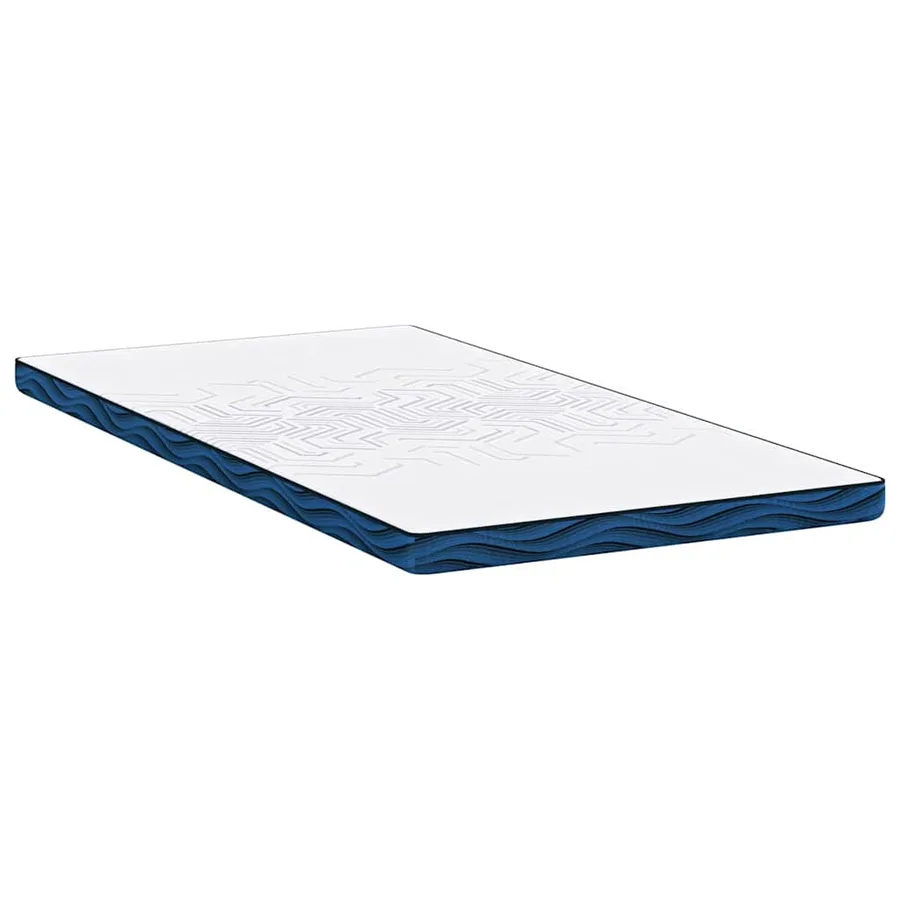 Surmatelas Blanc 100 x 200 cm Tissu jacquard - 5