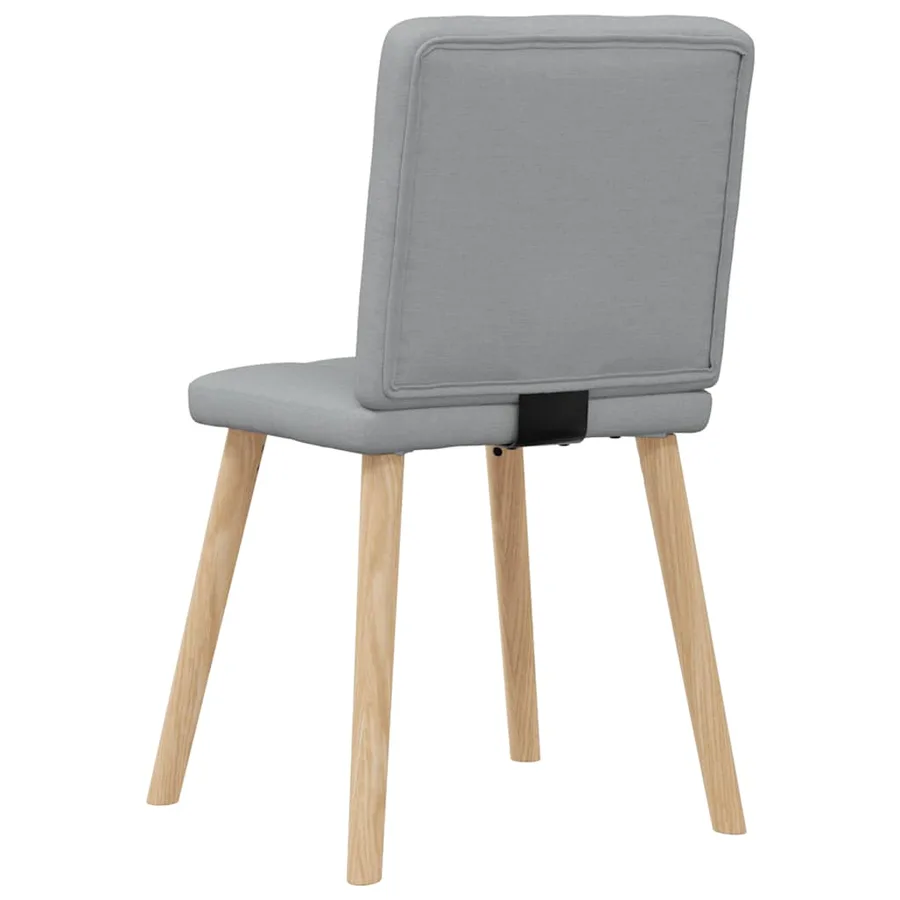 Chaises à manger lot de 6 gris clair tissu - 6