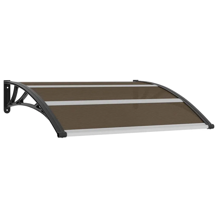 Door canopy Black 120x100 cm PC - 2