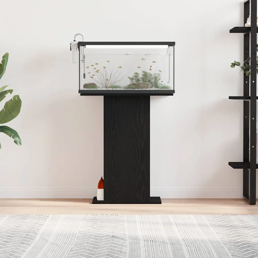 Support pour aquarium chêne noir 60,5x36x72,5 cm - 3