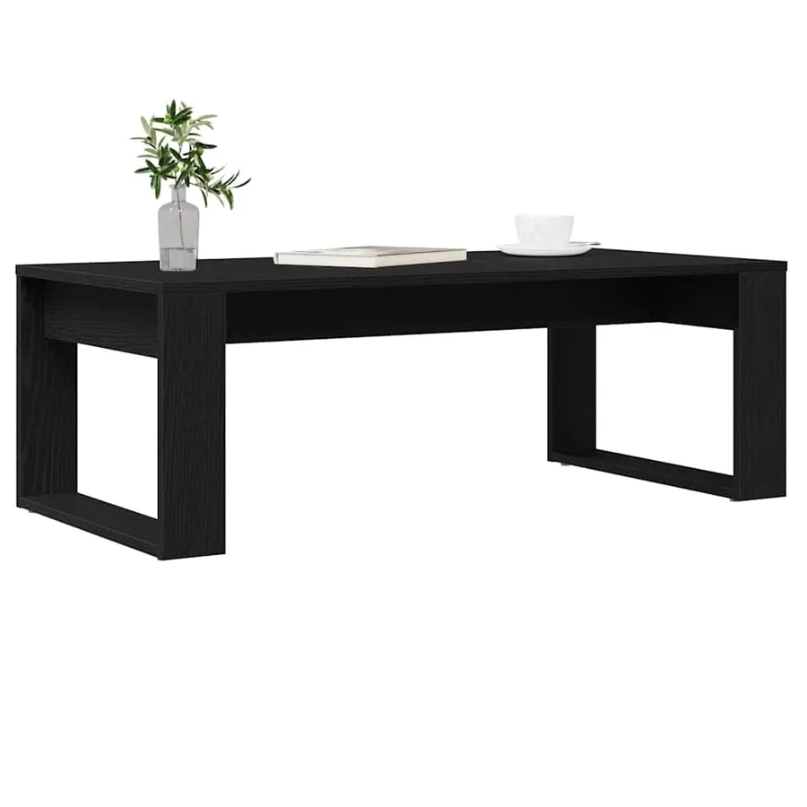 Table basse Chêne noir 102 x 50 x 35 cm Bois d'ingénierie - 3