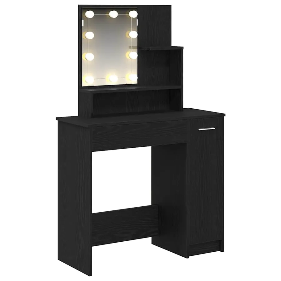 Table de Toilette avec tiroir Chêne noir 86,5 x 35 x 136 cm - 16