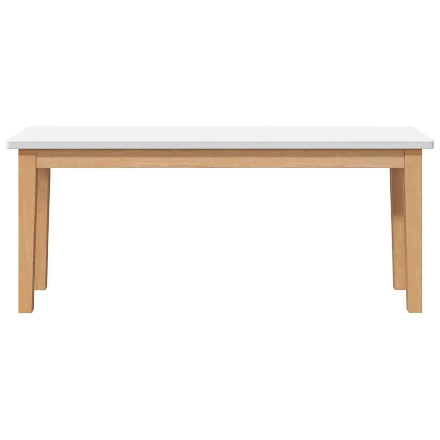 Banc 110 cm bois massif caoutchouc - 4