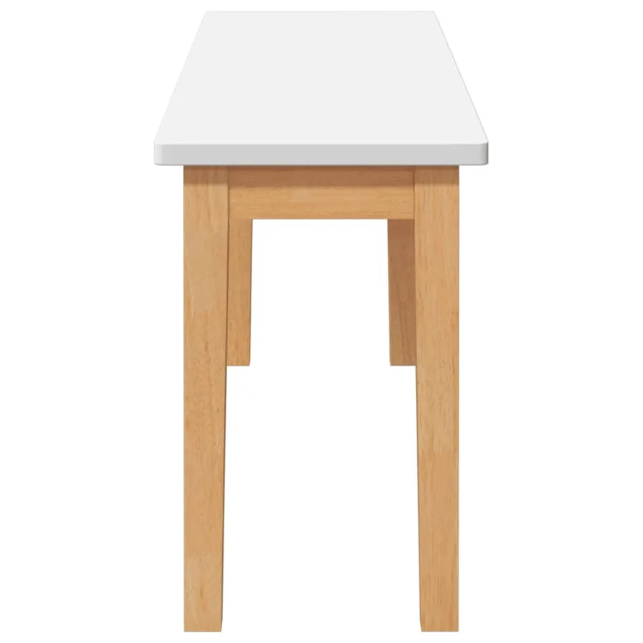 Banc 110 cm bois massif caoutchouc - 5