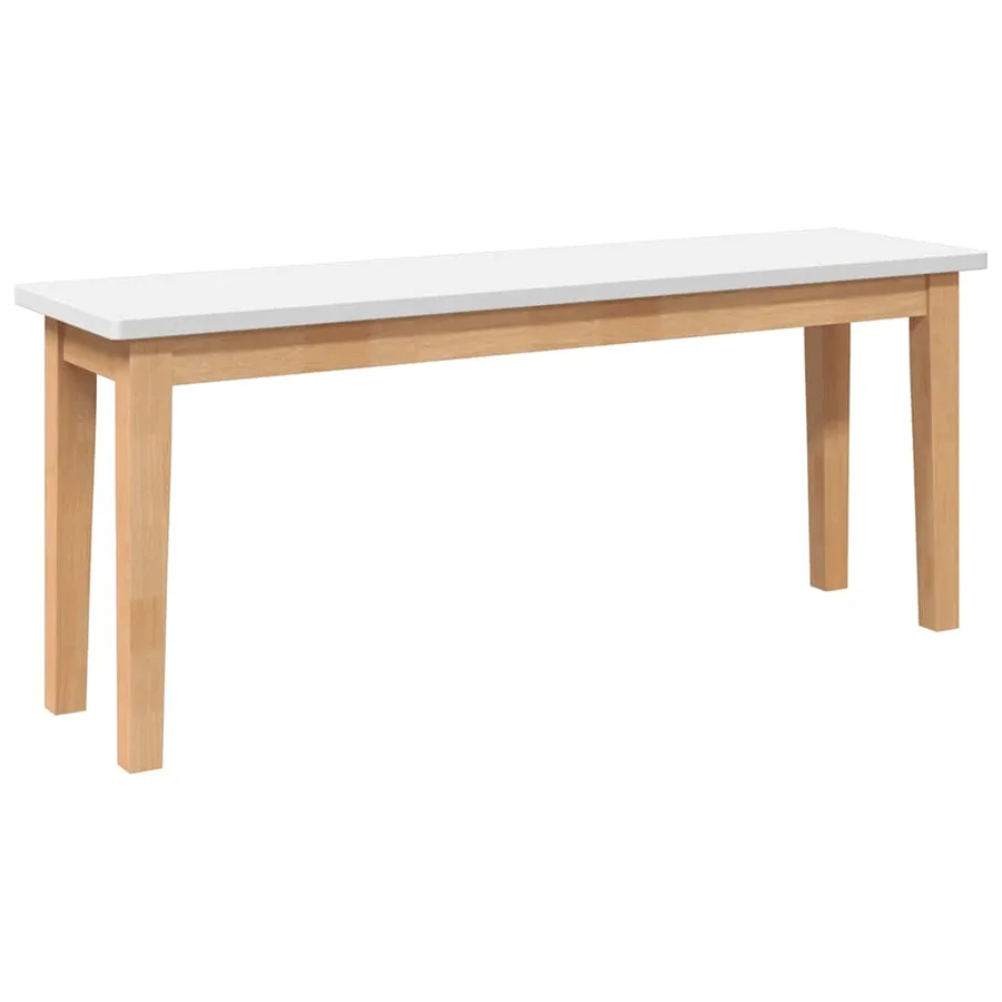 Banc 110 cm bois massif caoutchouc - 6