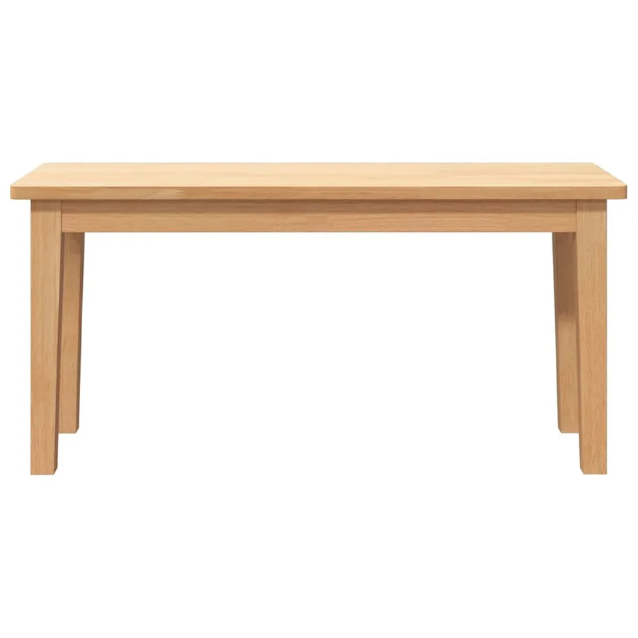 Banc 90 cm bois massif caoutchouc - 4