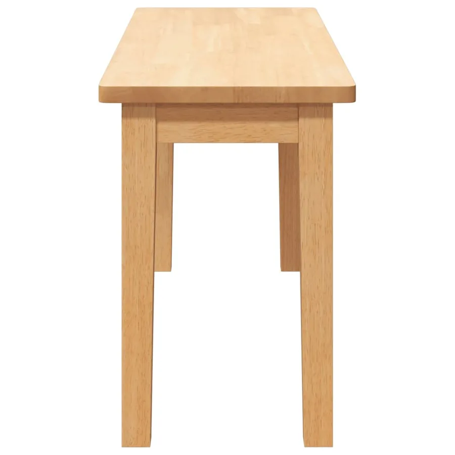 Banc 90 cm bois massif caoutchouc - 5