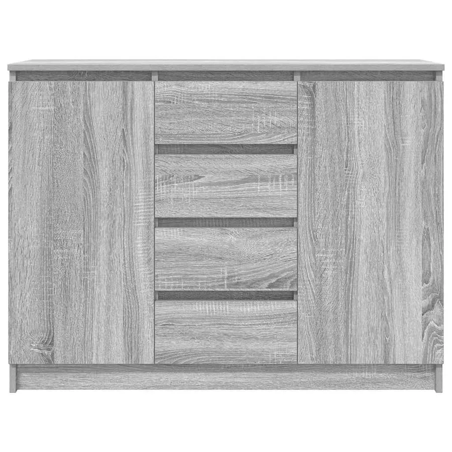Buffet avec tiroirs sonoma gris 100,5x35x76cm bois d'ingénierie - 6
