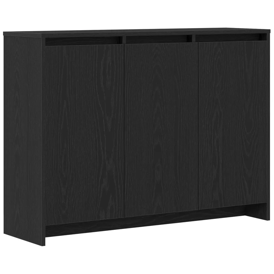 Buffet Noir 102 x 29.5 x 75 cm Bois d'ingénierie - 2