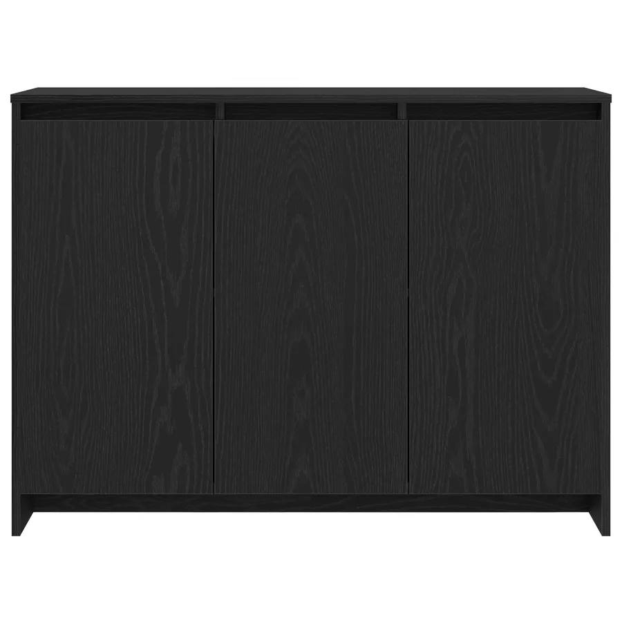 Buffet Noir 102 x 29.5 x 75 cm Bois d'ingénierie - 7