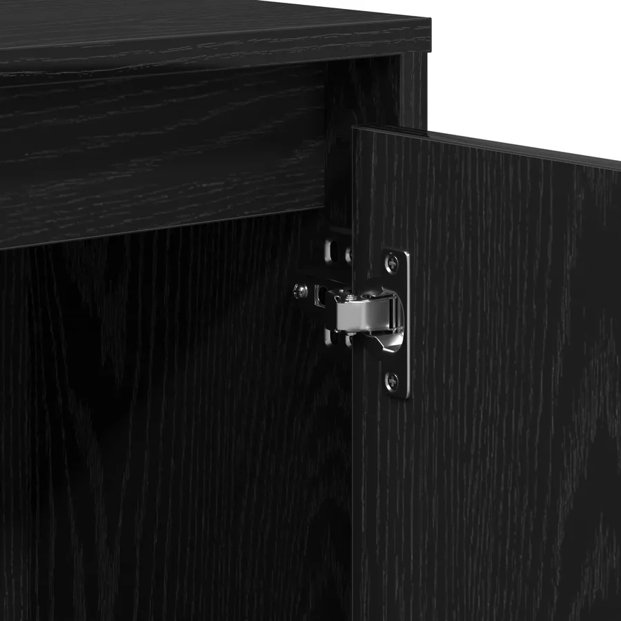 Buffet Noir 102 x 29.5 x 75 cm Bois d'ingénierie - 9