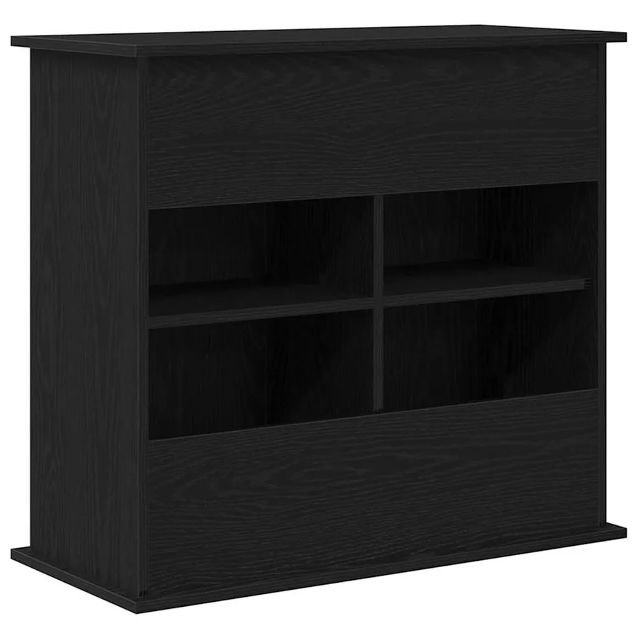 Support d'aquarium Chêne noir 81x36x73 cm Bois d'ingénierie - 8