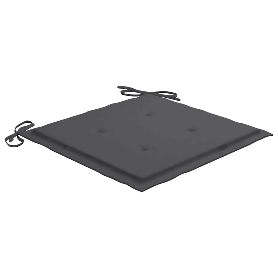 Ensemble à manger d'extérieur pliable avec coussin 3 pcs Teck - 10