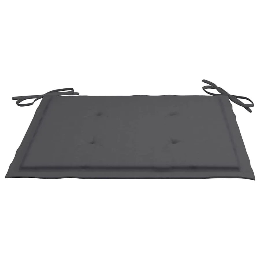 Ensemble à manger d'extérieur pliable avec coussin 3 pcs Teck - 9