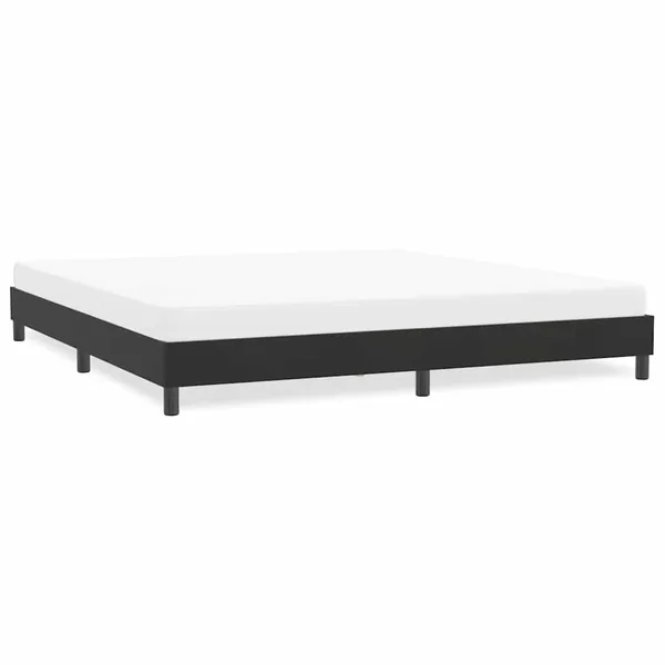 Cadre de lit sans matelas noir 180x210 cm velours