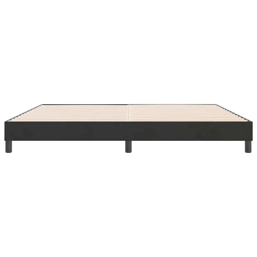 Cadre de lit sans matelas noir 180x210 cm velours - 5