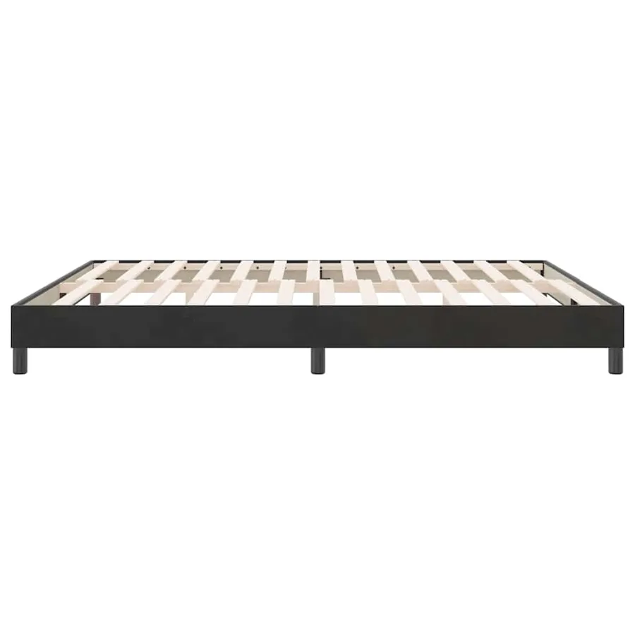 Cadre de lit sans matelas noir 180x210 cm velours - 6