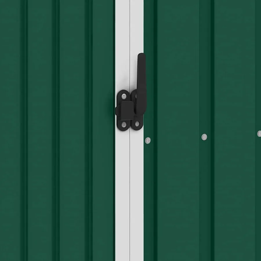 Garden firewood shed Green 245x98x159 cm Galvanised steel - 10