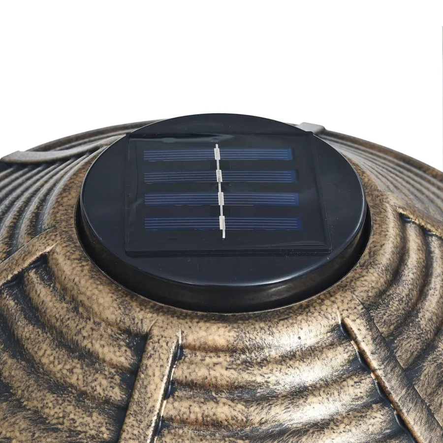 Bain décoratif pour oiseaux à LED à énergie solaire Plastique - 6