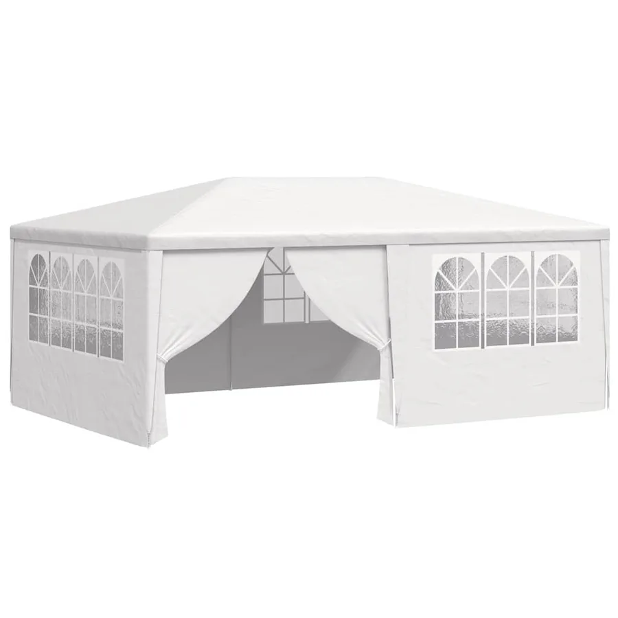 Tente de réception et parois latérales 4x6 m Blanc 90 g/m² - 2