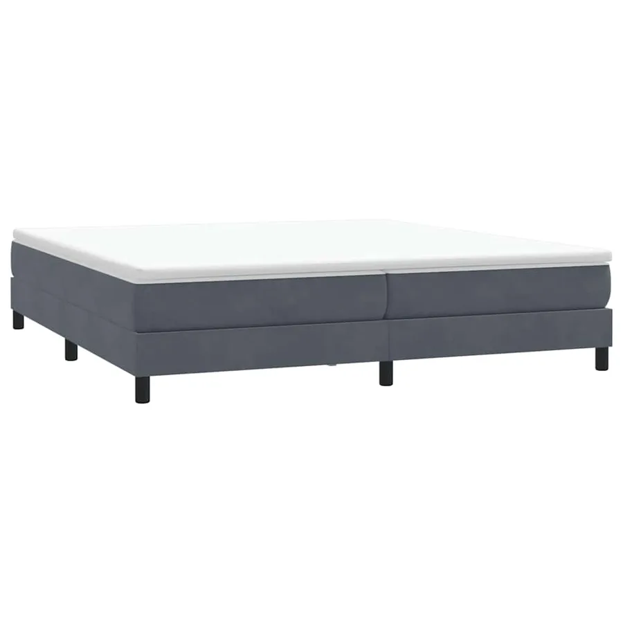 Sommier à lattes de lit sans matelas gris foncé 200x210cm - 3