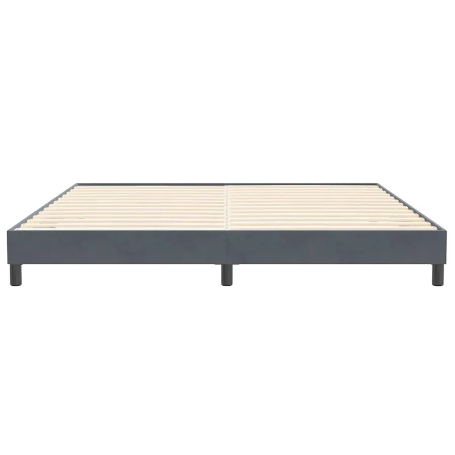 Sommier à lattes de lit sans matelas gris foncé 200x210cm - 5
