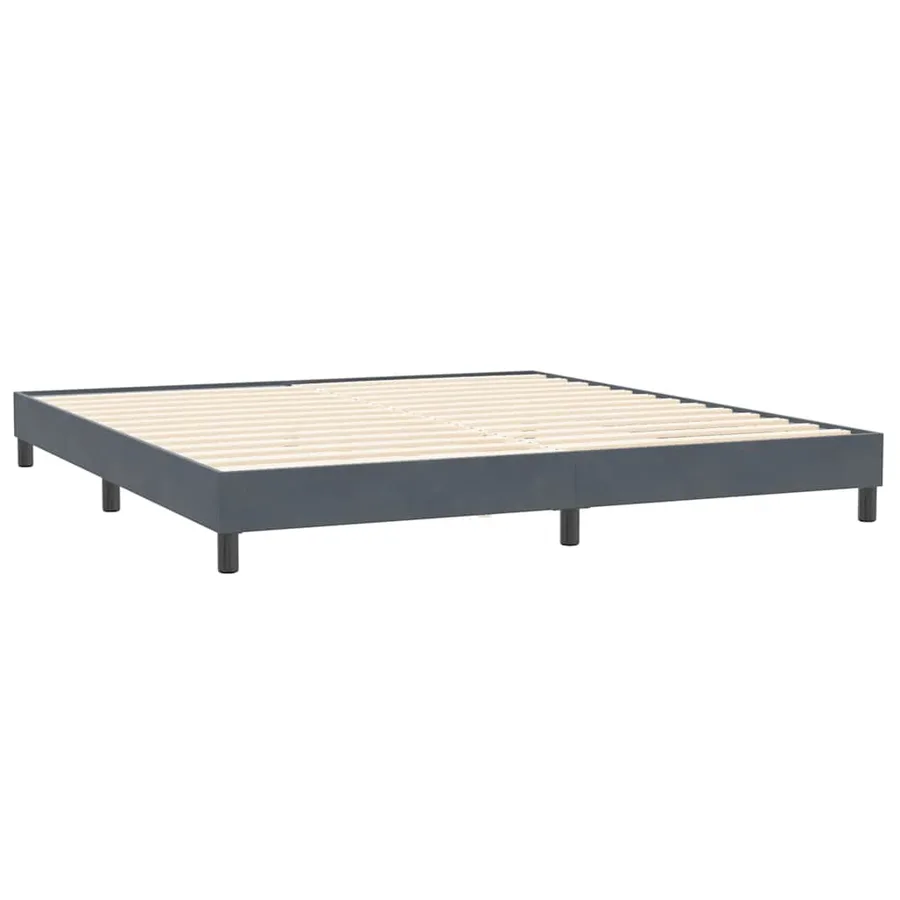Sommier à lattes de lit sans matelas gris foncé 200x210cm - 7