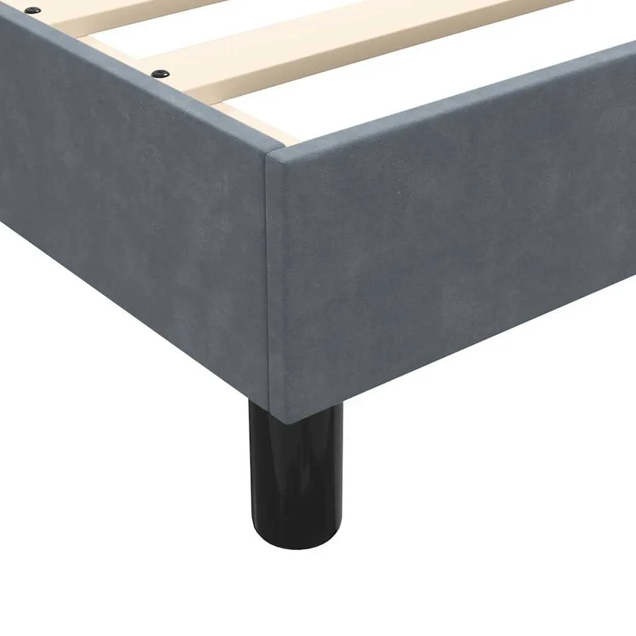 Sommier à lattes de lit sans matelas gris foncé 200x210cm - 8