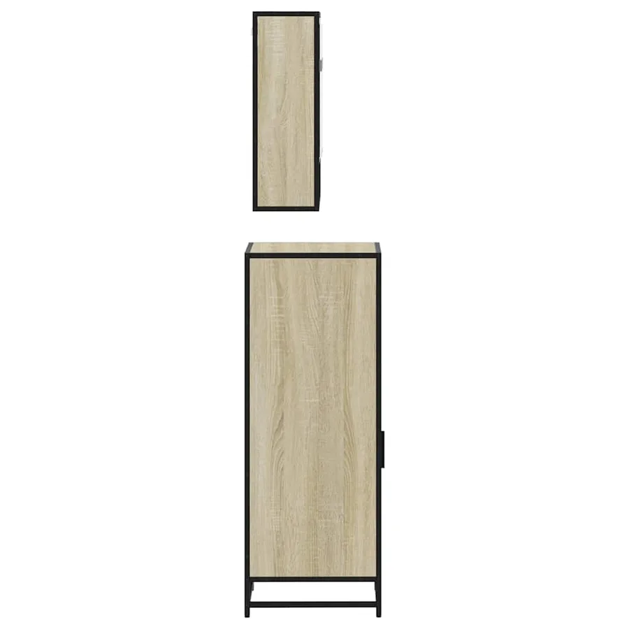 Ensemble de meubles de salle de bain 3 pcs chêne sonoma - 7