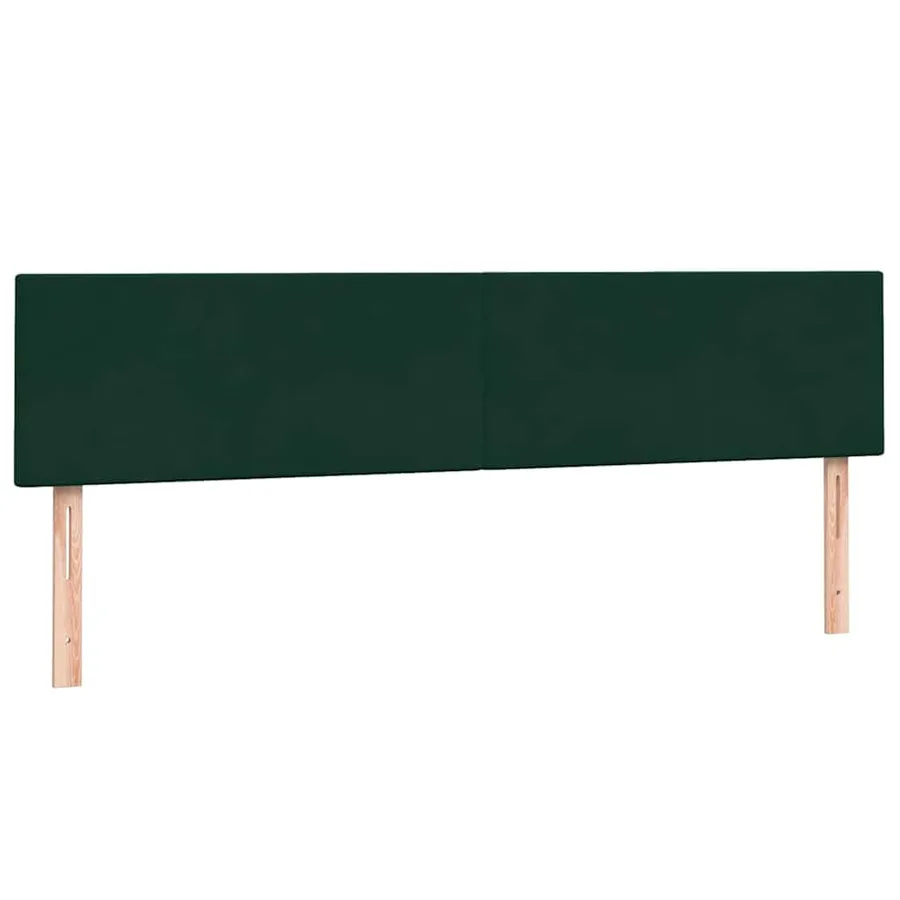 Sommier à lattes de lit et matelas vert foncé 180x210cm velours - 7