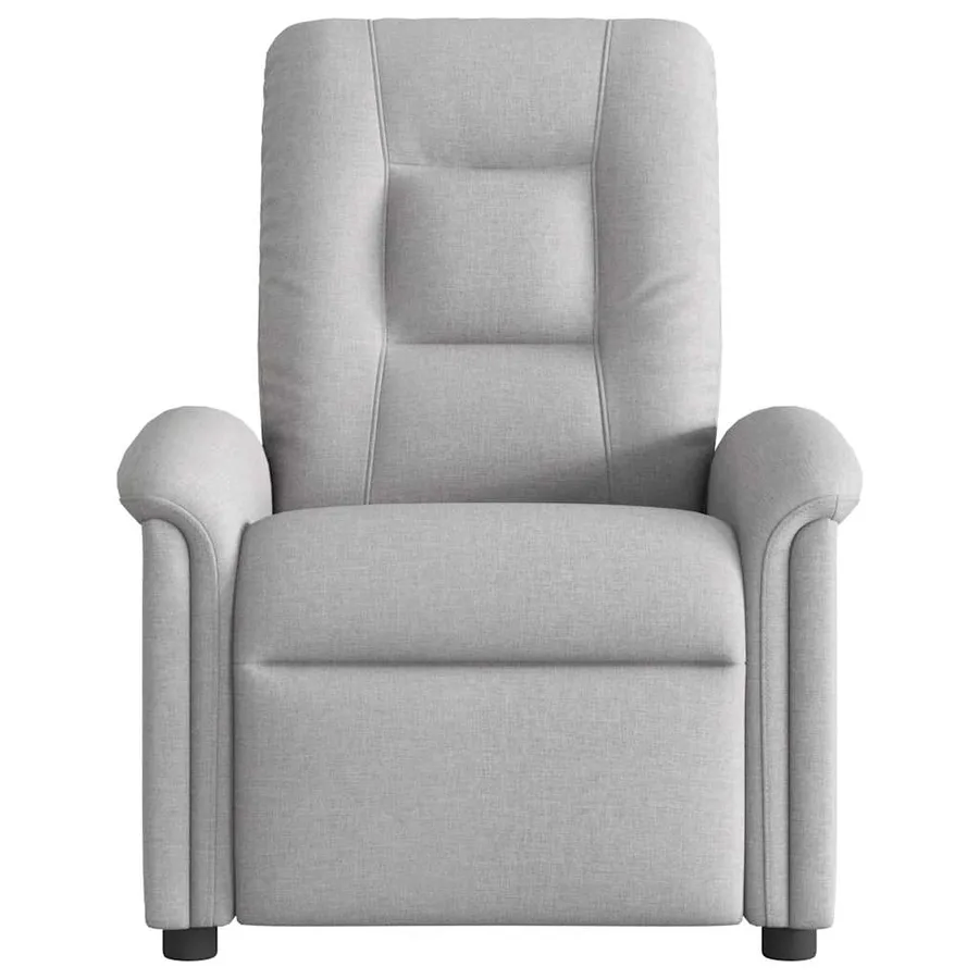 Fauteuil de massage inclinable électrique gris nuage tissu - 5