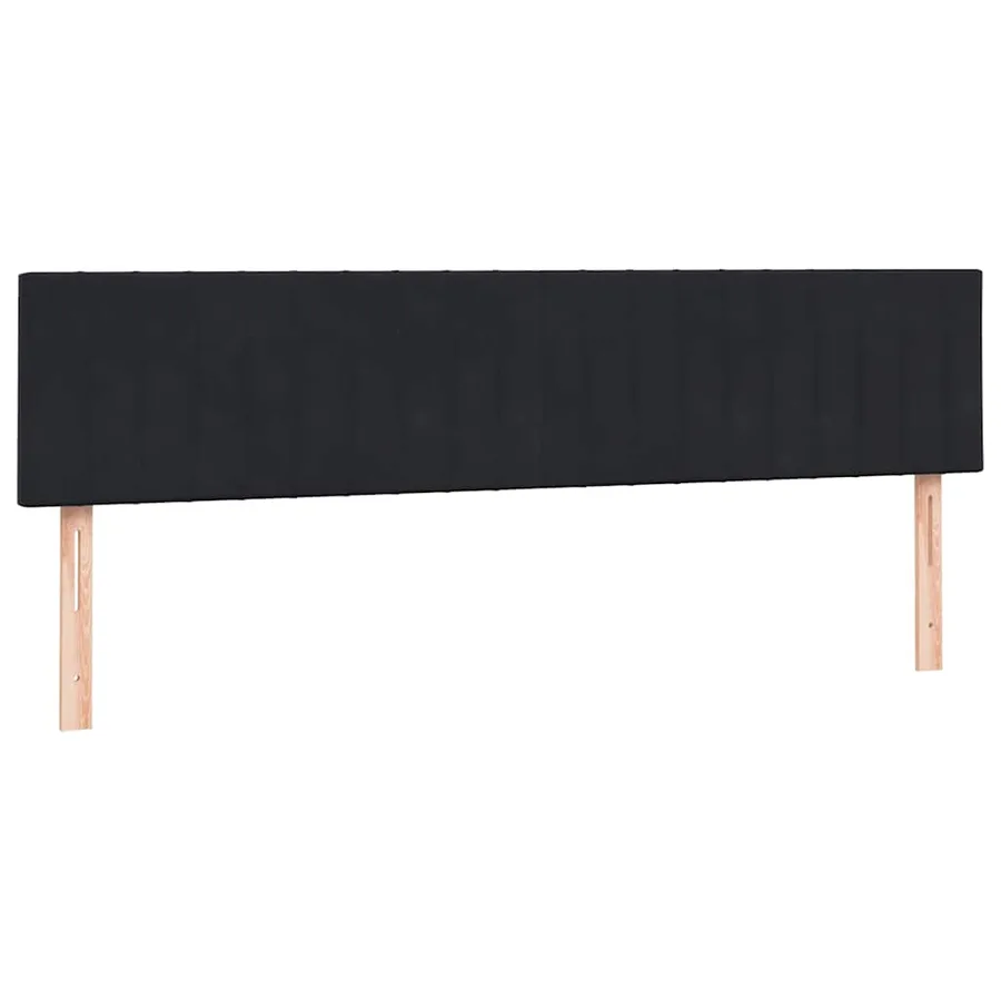 Sommier à lattes de lit avec matelas noir 200x210 cm Velours - 7