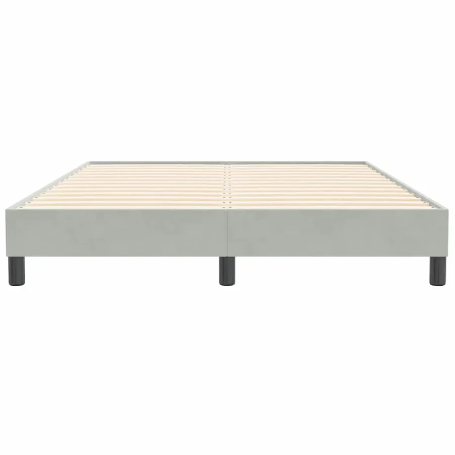 Sommier à lattes de lit sans matelas gris clair 140x210 cm - 5