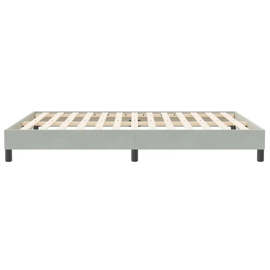 Sommier à lattes de lit sans matelas gris clair 140x210 cm - 6