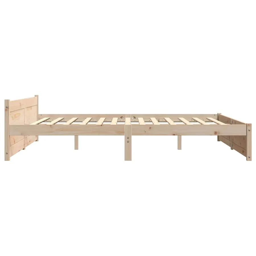 Cadre de lit sans matelas bois massif 180x200 cm - 5