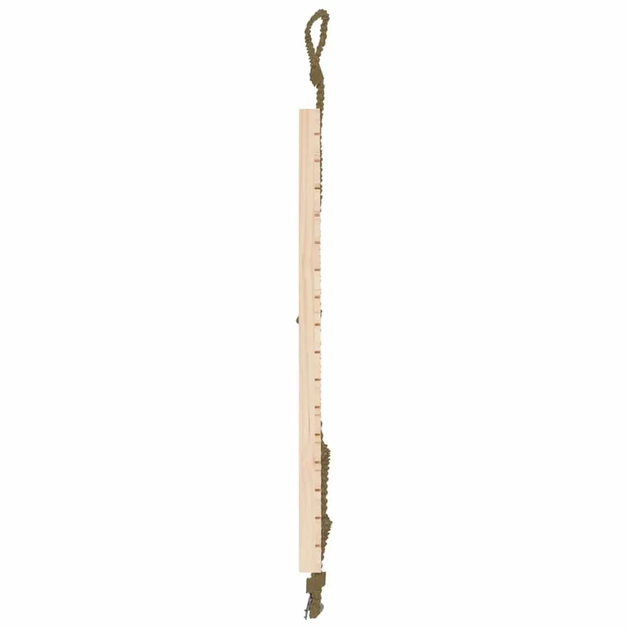 Mur d'escalade avec corde 44,5x5x108 cm bois massif de pin - 4