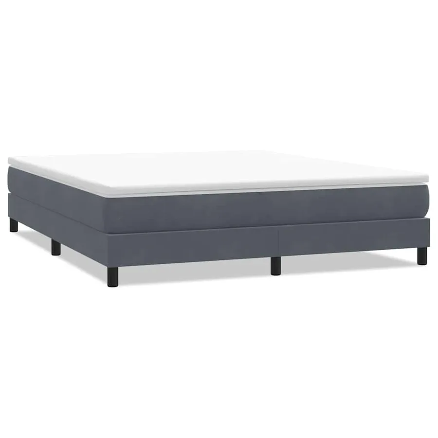 Sommier à lattes de lit sans matelas 180x210 cm velours - 2