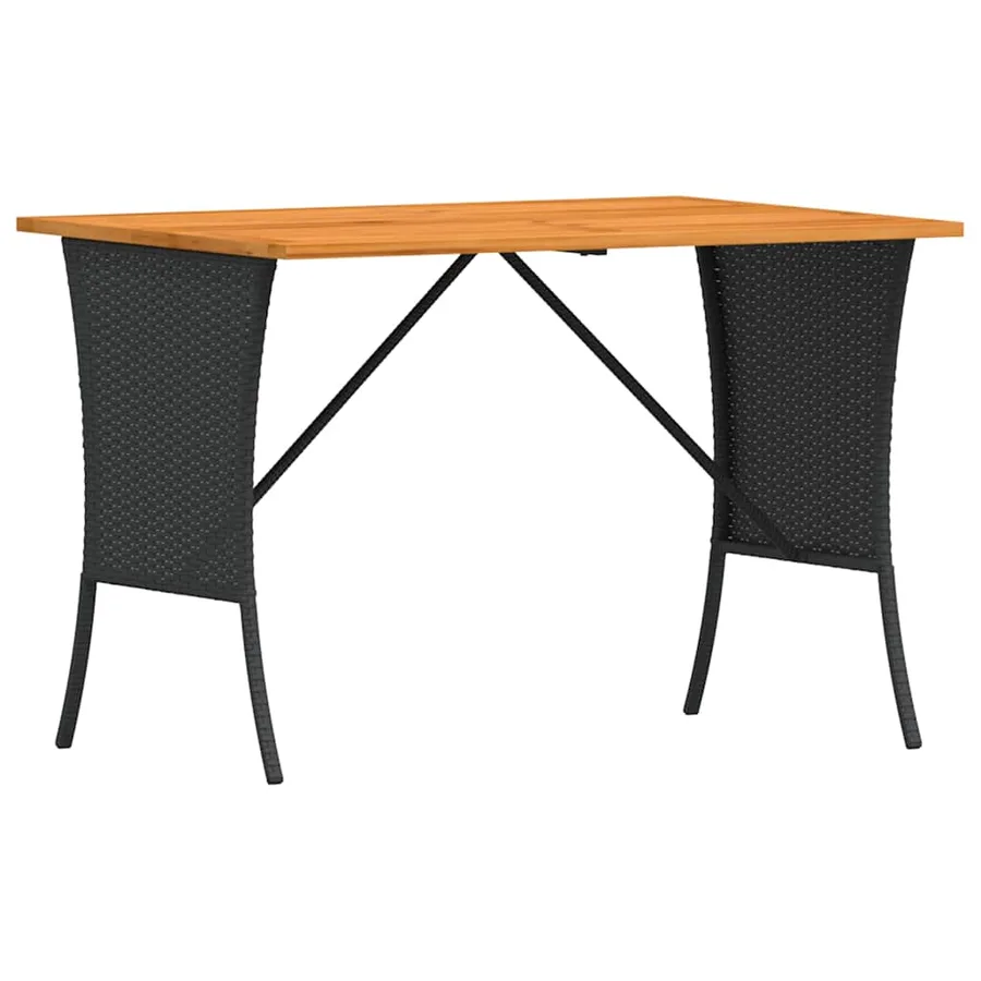 Salon de jardin 3 pcs avec coussins noir résine tressée - 6