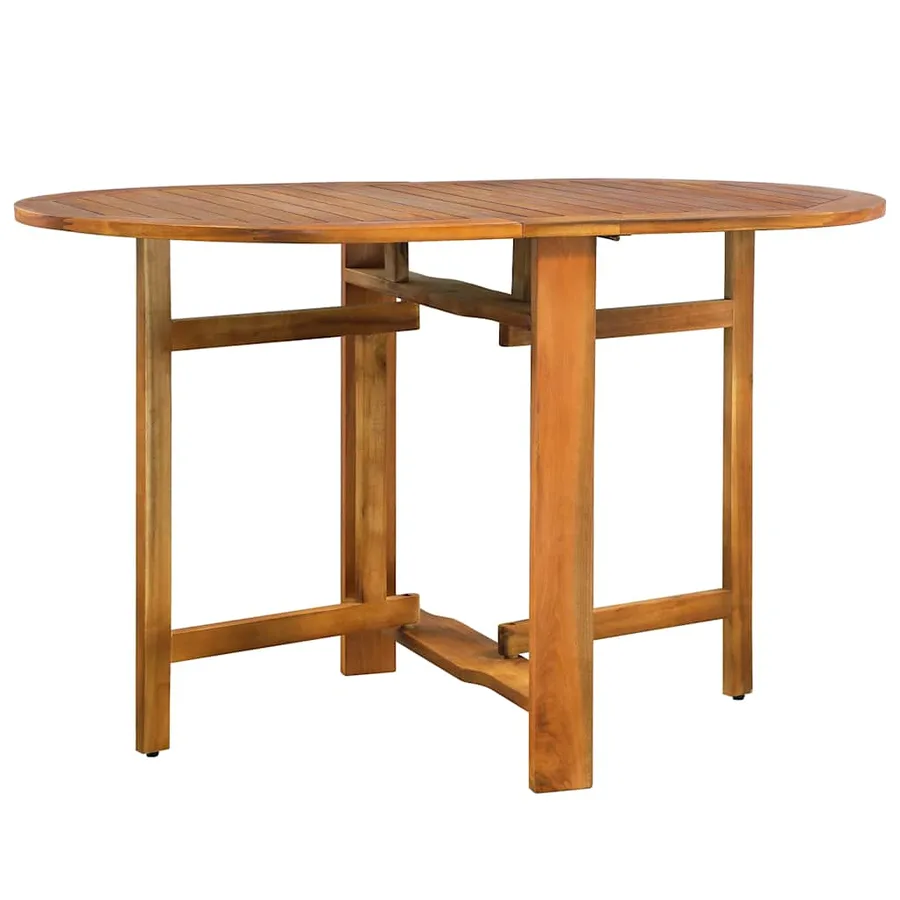 Ensemble de salle à manger de jardin 5 pcs en bois d'acacia massif - 6