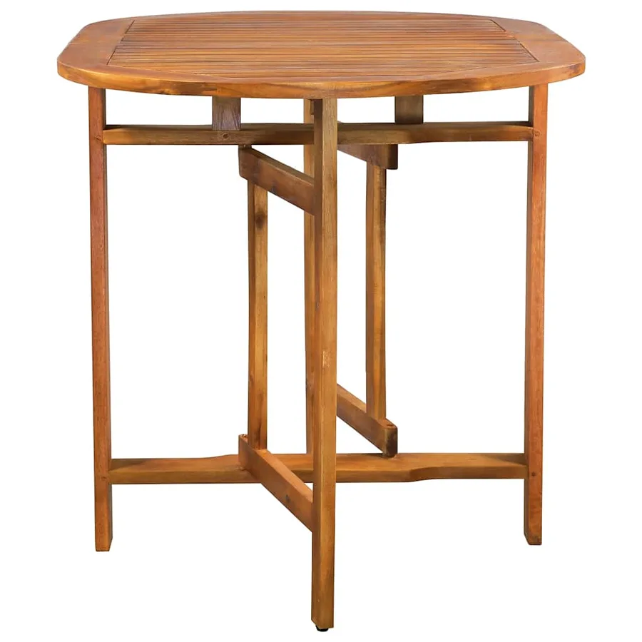 Ensemble de salle à manger de jardin 5 pcs en bois d'acacia massif - 7