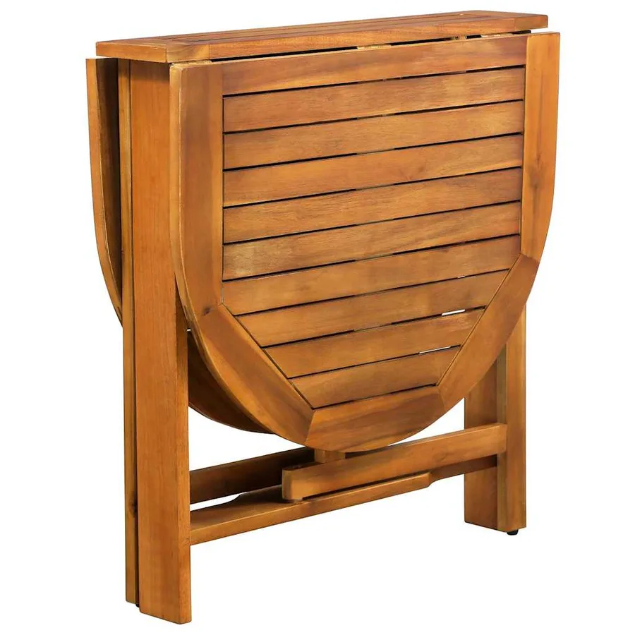 Ensemble de salle à manger de jardin 5 pcs en bois d'acacia massif - 8