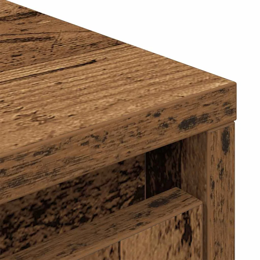 Buffet haut 29,5x34x119,5 cm vieux bois bois d'ingénierie - 10